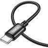 Дата кабель USB-C to USB-C 1.0m Wind 60W X89 black HOCO (6931474784384) зображення 3