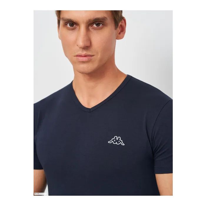 Футболка Kappa T-shirt Mezza Manica Scollo V K1311 Nero чорний XXL (8052394813997) зображення 4