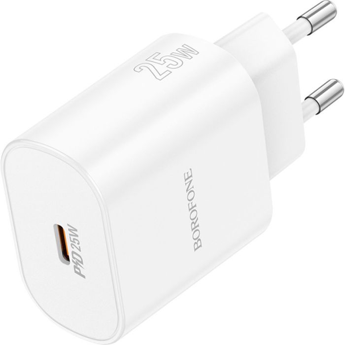 Зарядний пристрій BOROFONE BA82A Platinum USB-C PD25W White (6941991112256) зображення 2