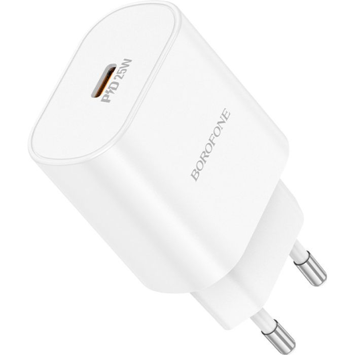 Зарядний пристрій BOROFONE BA82A Platinum USB-C PD25W White (6941991112256) зображення 3