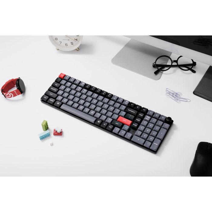Клавіатура Keychron K17 PRO Gateron MX 2.0 Brown QMK White Led Wireless/Bluetooth/USB-А UA Black (K17P-A3-UA) зображення 2