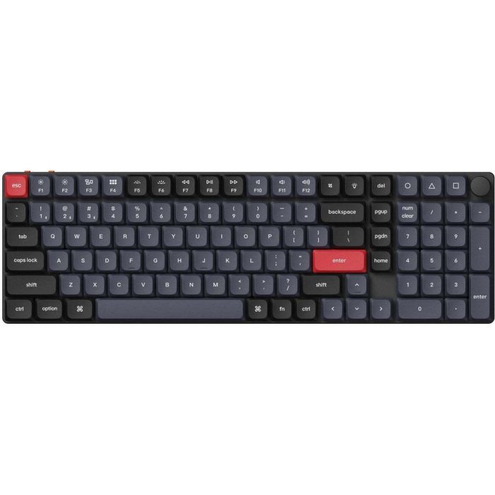 Клавіатура Keychron K17 PRO Gateron MX 2.0 Brown QMK White Led Wireless/Bluetooth/USB-А UA Black (K17P-A3-UA) зображення 3