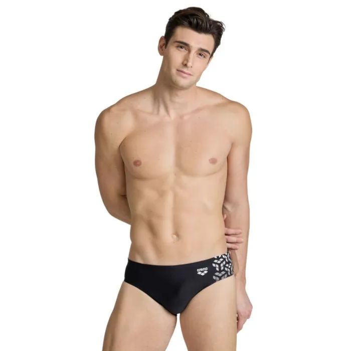 Плавки Arena Kikko V Swim Briefs 006750-510 чорний, білий 105 (3468337066767)