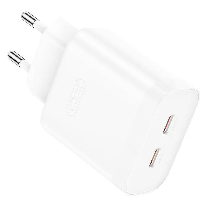 Зарядное устройство XO L105 2xUSB-C PD35W White (L105.white)