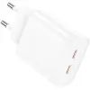 Зарядное устройство XO L105 2xUSB-C PD35W White (L105.white)