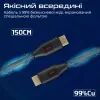 Кабель мультимедийный HDMI M to HDMI M 1.5m V2.0 black Promate (prolink4k60-150) изображение 4