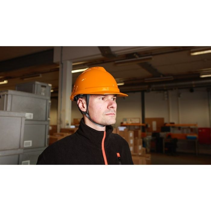 Каска захисна Neo Tools пластик ABS, пряжка для регулювання, біла (97-221) зображення 9