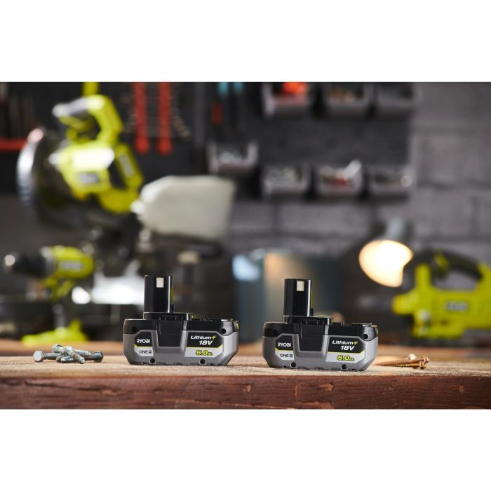 Набор аккумулятор + зарядное устройство Ryobi ONE+ RB1850X2 18V, 2х5Ah (5133005305) изображение 7