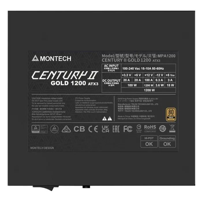 Блок питания MONTECH 1200W (CENTURY II 1200) изображение 5