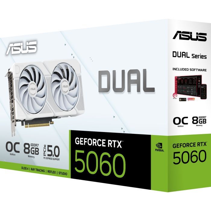 Видеокарта ASUS GeForce RTX5060 8Gb DUAL WHITE OC (DUAL-RTX5060-O8G-WHITE) изображение 12