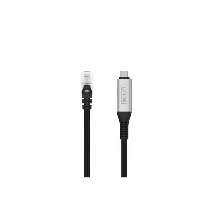 Дата кабель USB-C to RJ45 Ethernet 2.0m CAT6A S/FTP 1Gbps LSZH Digitus (AK-300601-020-S) изображение 2