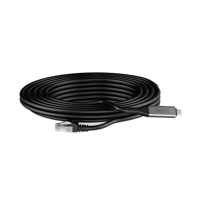 Дата кабель USB-C to RJ45 Ethernet 2.0m CAT6A S/FTP 1Gbps LSZH Digitus (AK-300601-020-S) изображение 3