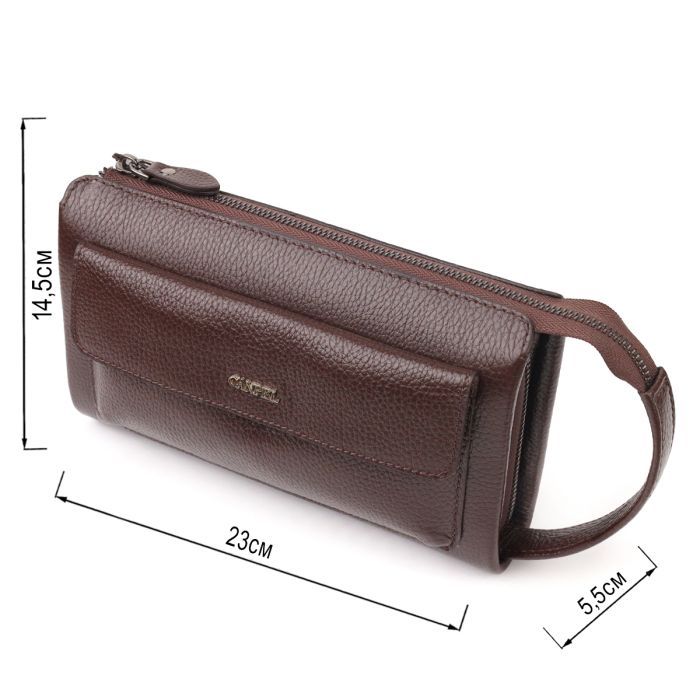 Сумка Canpellini Из натуральной кожи Коричневая (21559) изображение 3