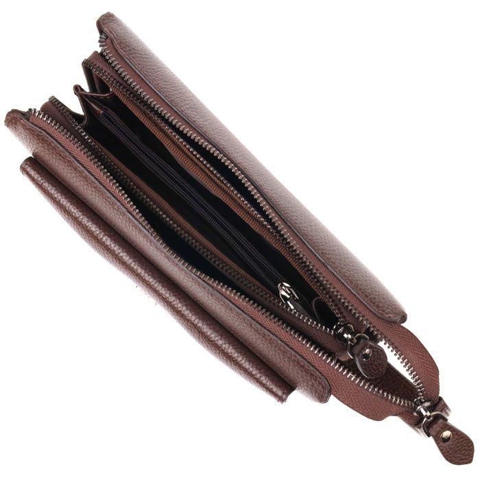 Сумка Canpellini Из натуральной кожи Коричневая (21559) изображение 6