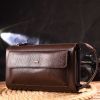 Сумка Canpellini Из натуральной кожи Коричневая (21559) изображение 9