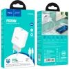 Зарядное устройство HOCO C104A USB-C PD20W + cable USB-C to Lightning white (6931474782908) изображение 2