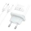 Зарядное устройство HOCO C104A USB-C PD20W + cable USB-C to Lightning white (6931474782908) изображение 4