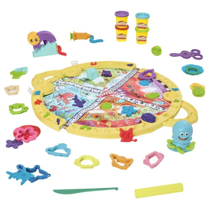 Набір для творчості Hasbro Play-Doh зі складним килимком для зберігання (F9143) зображення 3