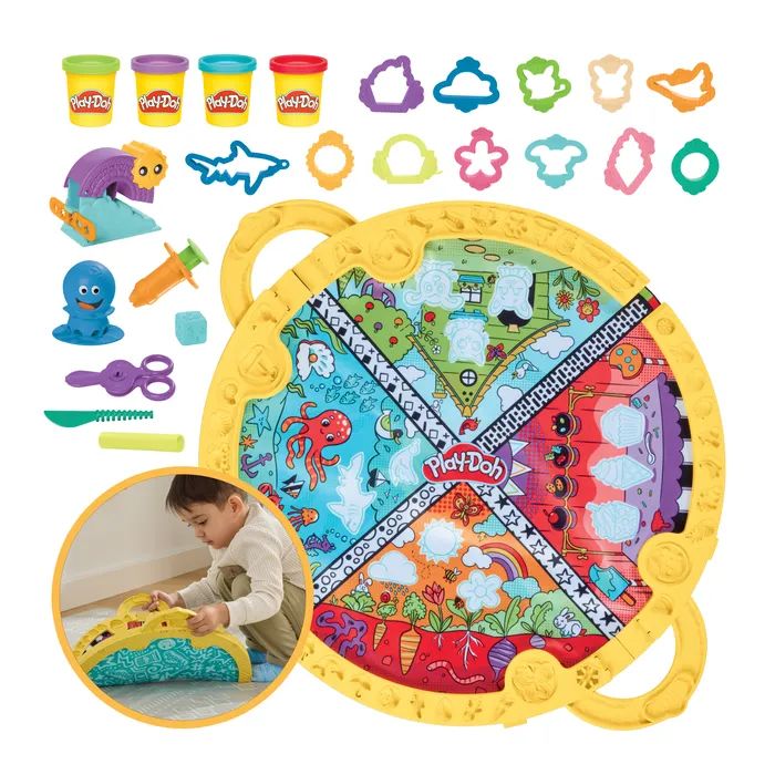 Набір для творчості Hasbro Play-Doh зі складним килимком для зберігання (F9143) зображення 5