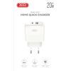 Зарядное устройство XO 1xUSB QC3.0 + 1xUSB-C PD20W (XO-QC37) изображение 5