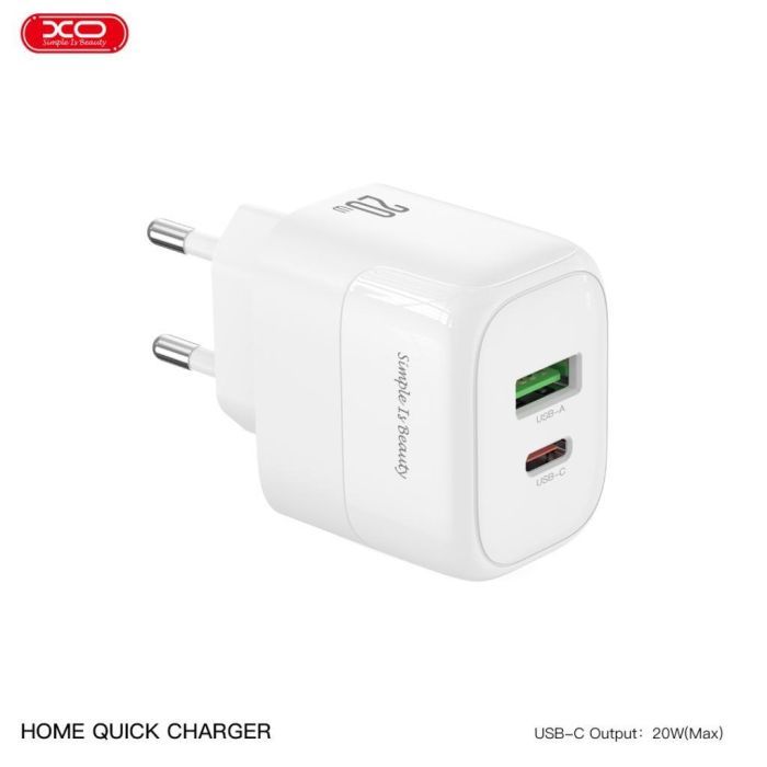 Зарядное устройство XO 1xUSB QC3.0 + 1xUSB-C PD20W (XO-QC37) изображение 8
