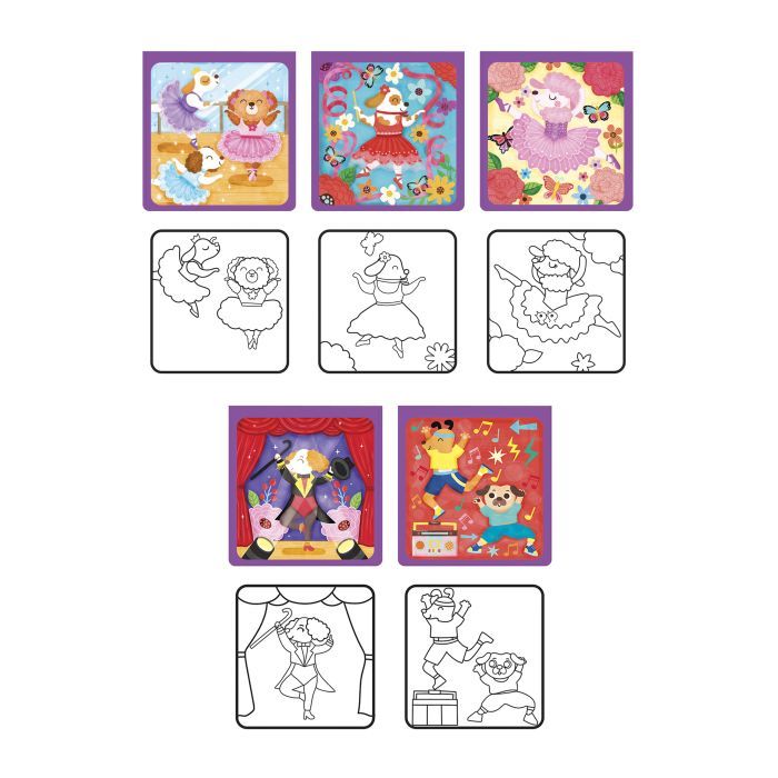 Набір для творчості Let's Craft "Магічні перетворення" Танцюючі песики водні розмальовки (MRP010) зображення 2