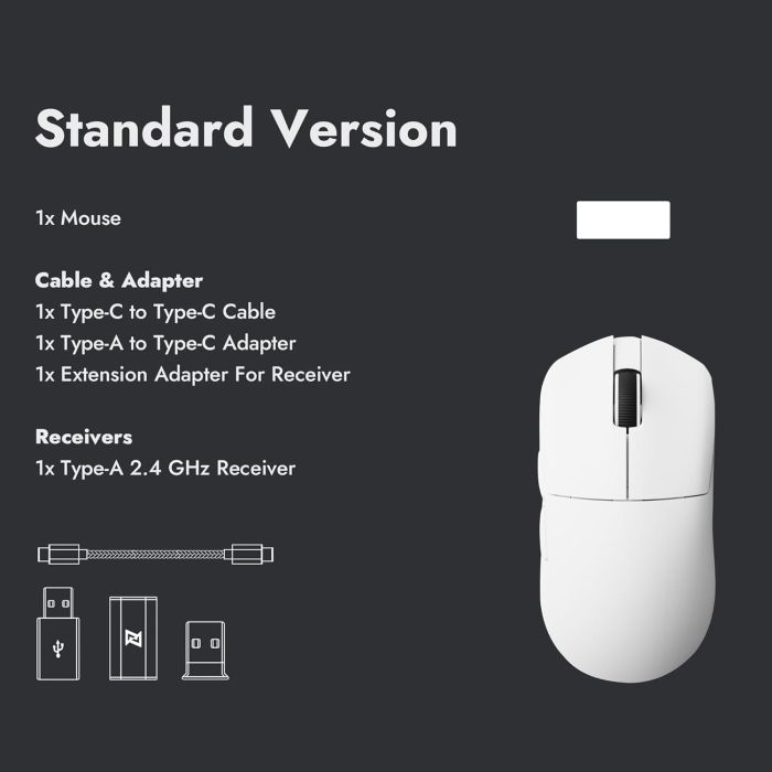 Мышка Lemokey G1 USB-A/USB-C/Wireless 8K White (G1-A2) изображение 7