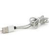 Дата кабель USB 2.0 to Lightning 1.0m 2A magnetic nylon silver PiPo (18168) изображение 2