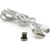 Дата кабель USB 2.0 to Lightning 1.0m 2A magnetic nylon silver PiPo (18168) изображение 3