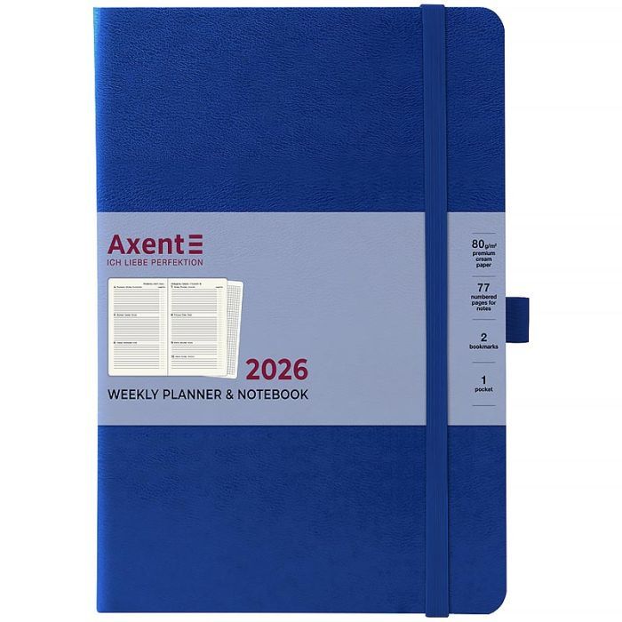 Еженедельник Axent датированный 2026 Grand Strong 195х255, синий (8530-26-02-A) изображение 2