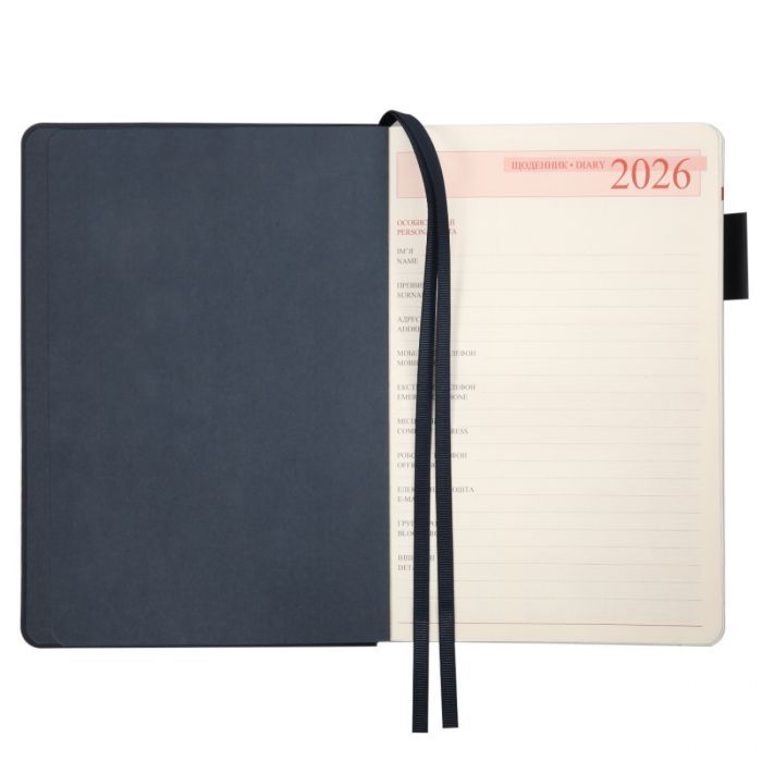 Еженедельник Leo planner А5 датированный 2026 "Binario", мягкий, оранжевый, 368 страниц (252641) изображение 4