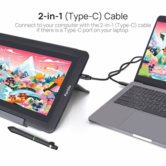 Графический планшет Parblo Coast 12 Pro Gen2 (COAST12PROG2) изображение 3