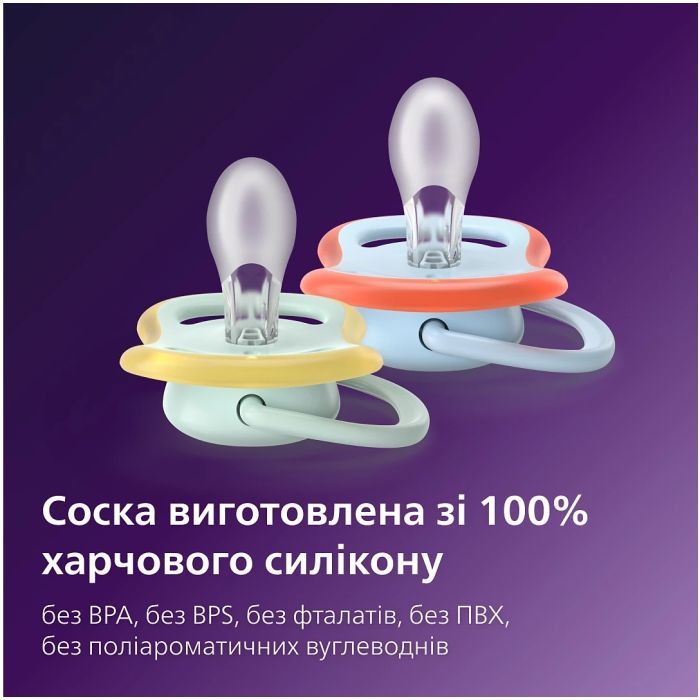 Пустушка Philips AVENT Ultra Air 0-6 місяців 2 шт (SCF087/01) зображення 8