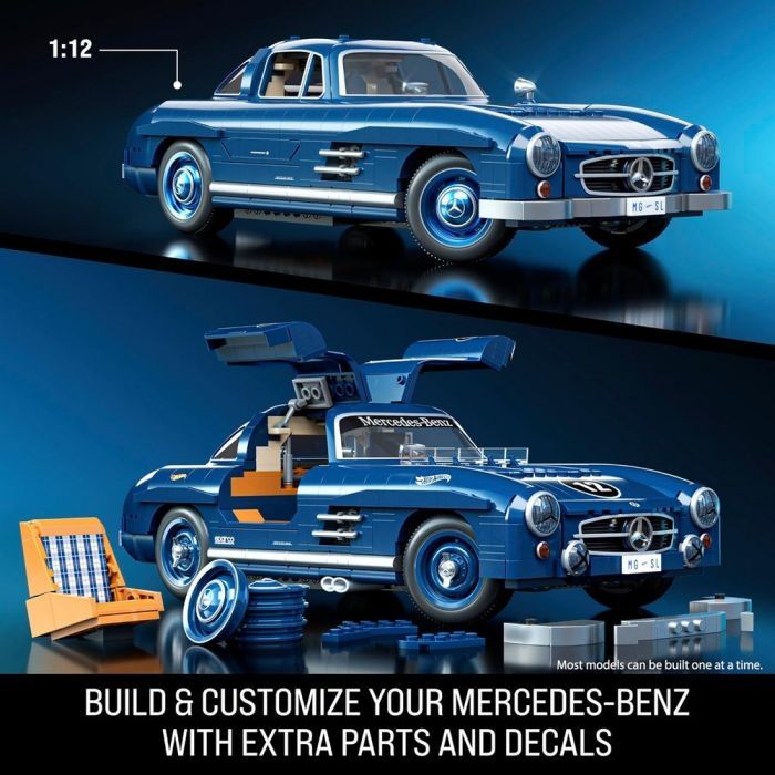 Конструктор Hot Wheels Brick Shop Mercedes-Benz 300 SL 1600 деталей (HWW25) изображение 2 Конструктор Hot Wheels Brick Shop Mercedes-Benz 300 SL 1600 деталей (HWW25) изображение 2