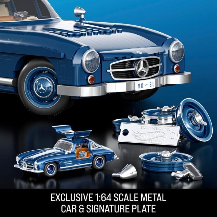 Конструктор Hot Wheels Brick Shop Mercedes-Benz 300 SL 1600 деталей (HWW25) изображение 4 Конструктор Hot Wheels Brick Shop Mercedes-Benz 300 SL 1600 деталей (HWW25) изображение 4