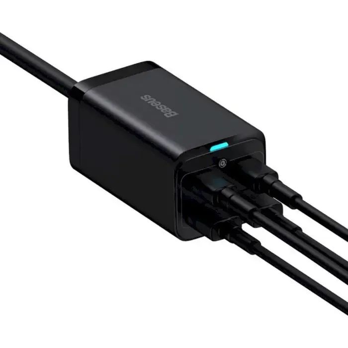Зарядное устройство Baseus 2xUSB-C 100W + 2xUSB GaN black (CCGP000101) изображение 6