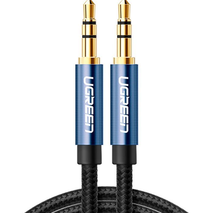 Кабель мультимедийный 3.5mm M to 3.5mm M 1.0m AV112 blue Ugreen (10685)