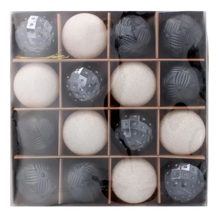 Елочная игрушка Chomik пластикові кульки компл. 16 шт, 6см, бордо (5900779853140_3) изображение 5