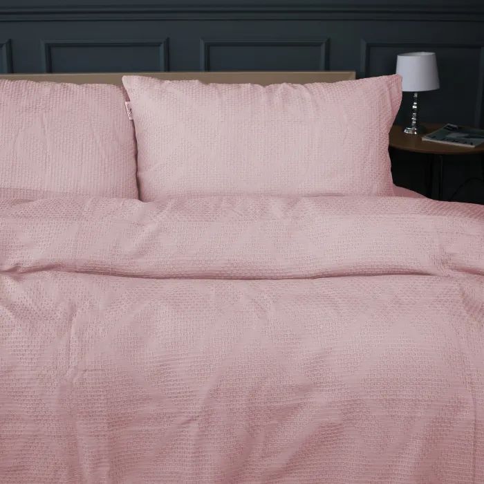 Постельное белье MirSon №20-00 Waffle Powder 175х210 двуспальный (2200011032344) изображение 4