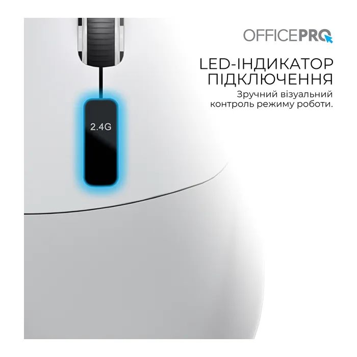 Мышка OfficePro M398B Wireless/Bluetooth Black (M398B) изображение 8