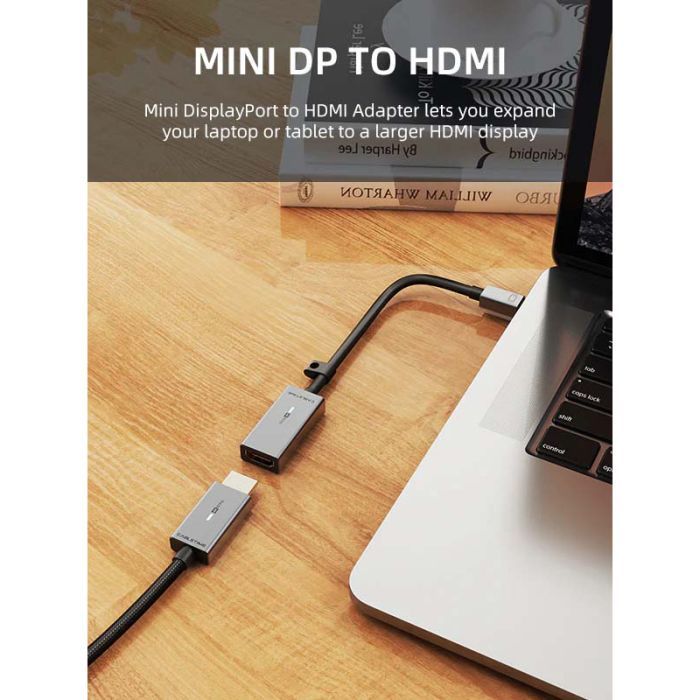 Переходник miniDisplayPort M to HDMI F 0.15m 4K60Hz Cabletime (CA915347) изображение 2