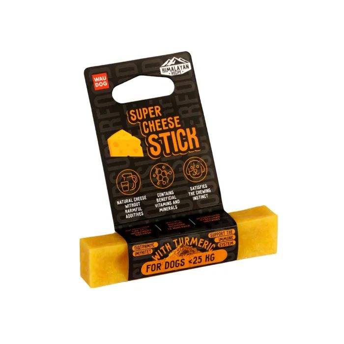 Ласощі для собак WAUDOG Superfood Сирна паличка з куркумою L 95 г (4466)
