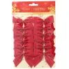 Прикраса декоративна Chomik бант текстиль, 12 шт, оксамит червоний (5900779853744)