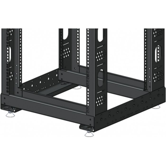 Стойка двухрамная 42U глуб.540мм черная (без ножек) CMS (UA-OF42-D54-BK) изображение 2