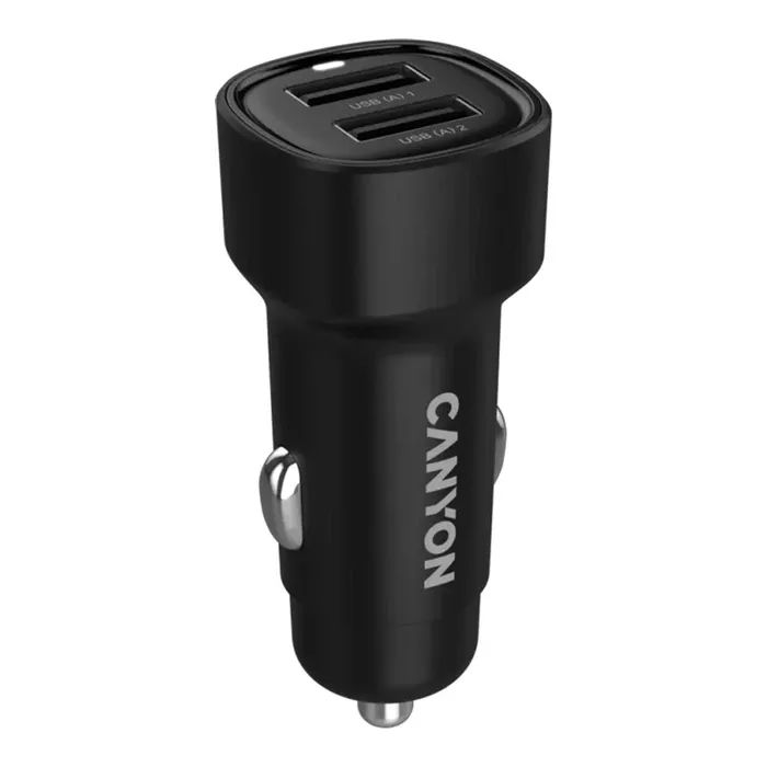 Зарядное устройство Canyon 2xUSB 24W black (CNE-CCABR2AA)