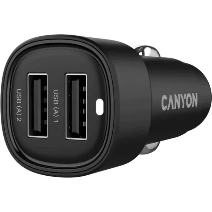 Зарядное устройство Canyon 2xUSB 24W black (CNE-CCABR2AA) изображение 3