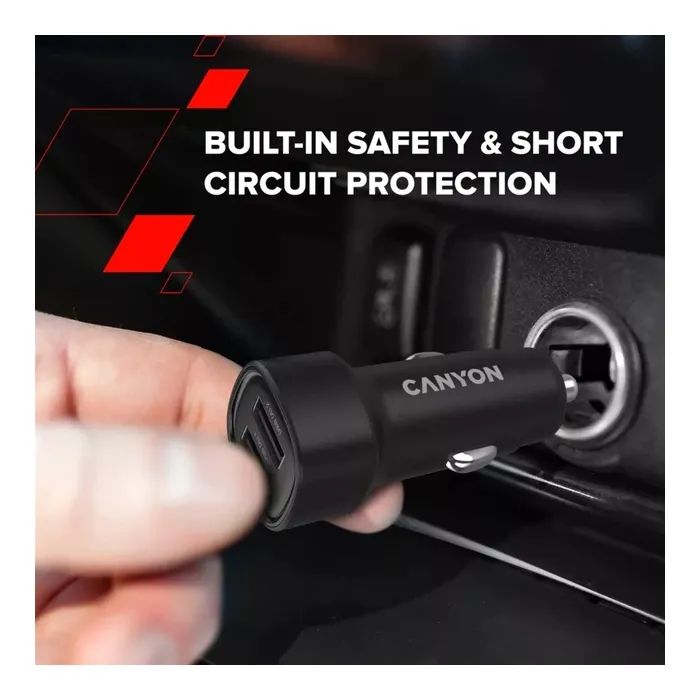 Зарядное устройство Canyon 2xUSB 24W black (CNE-CCABR2AA) изображение 8