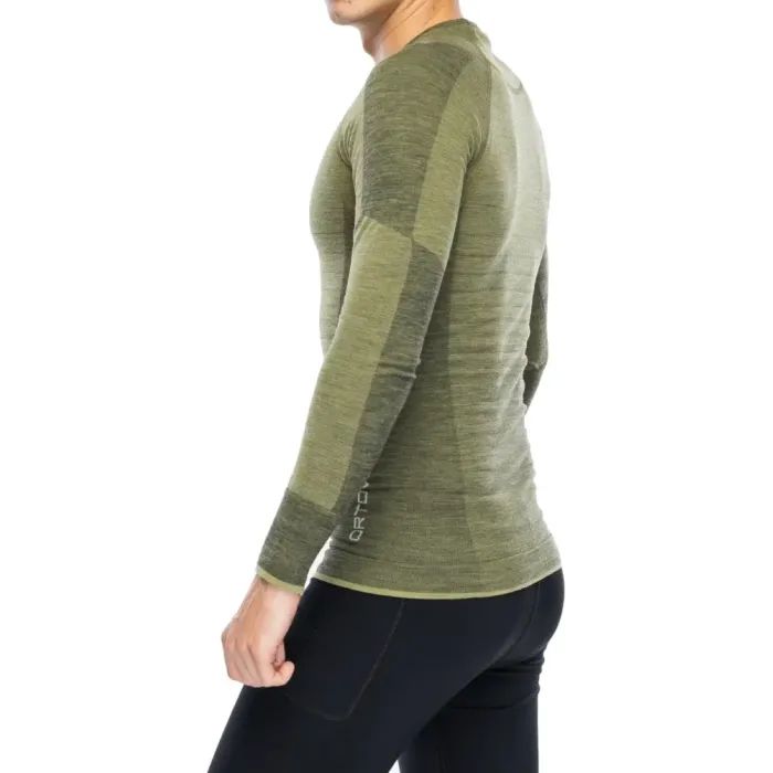 Термокофта Ortovox 230 Competition Long Sleeve Mns wild herbs - M - оливковий (025.001.1031) изображение 4