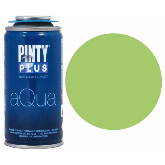 Краска-аэрозоль Pintyplus на водній основі Aqua, Зелена, 150 мл (8429576249804)