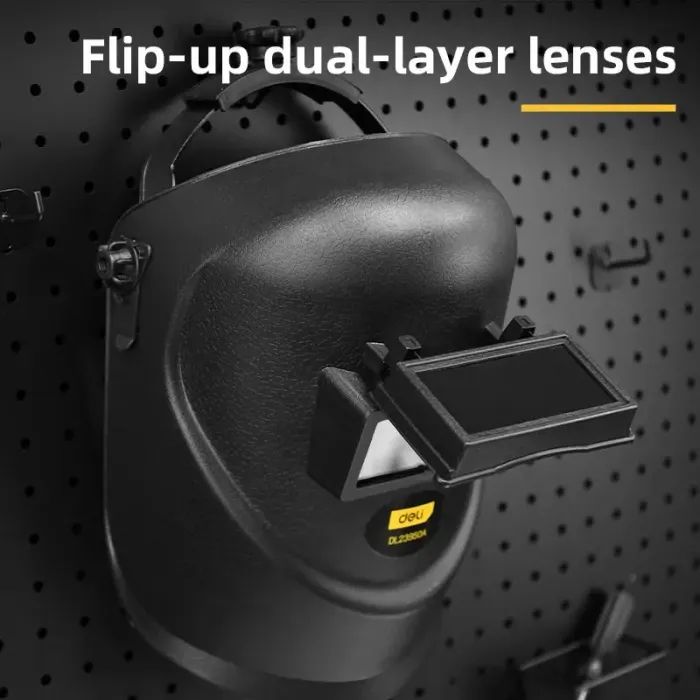 Маска зварювальника Deli 275 x 220 x 190 мм (EDL23950A) зображення 3